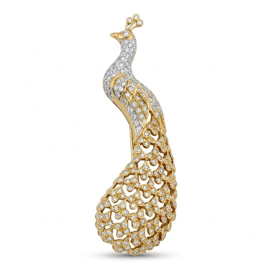 Peacock Brooch