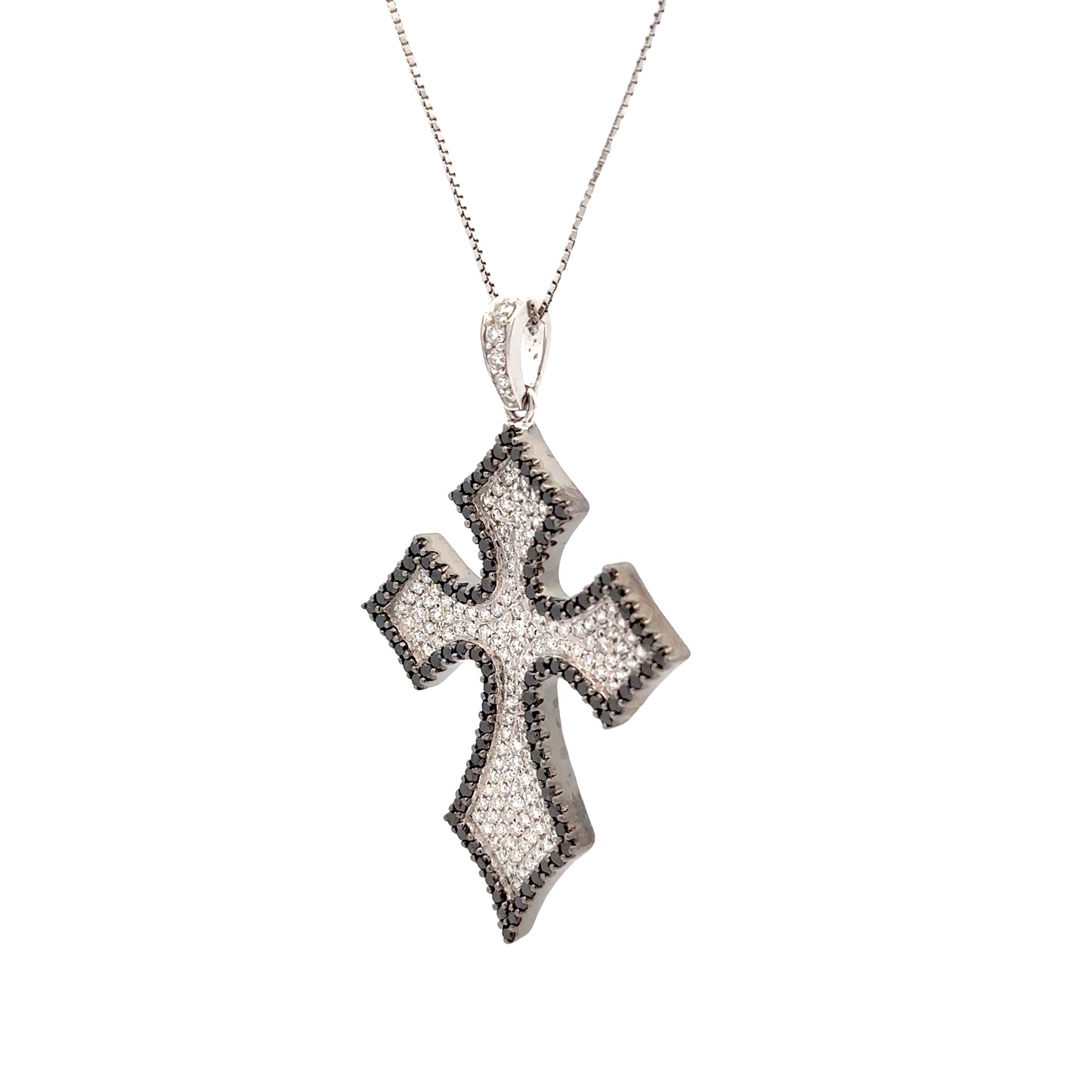 Black Diamond Cross Pendant