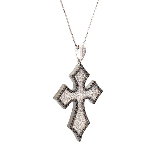 Black Diamond Cross Pendant