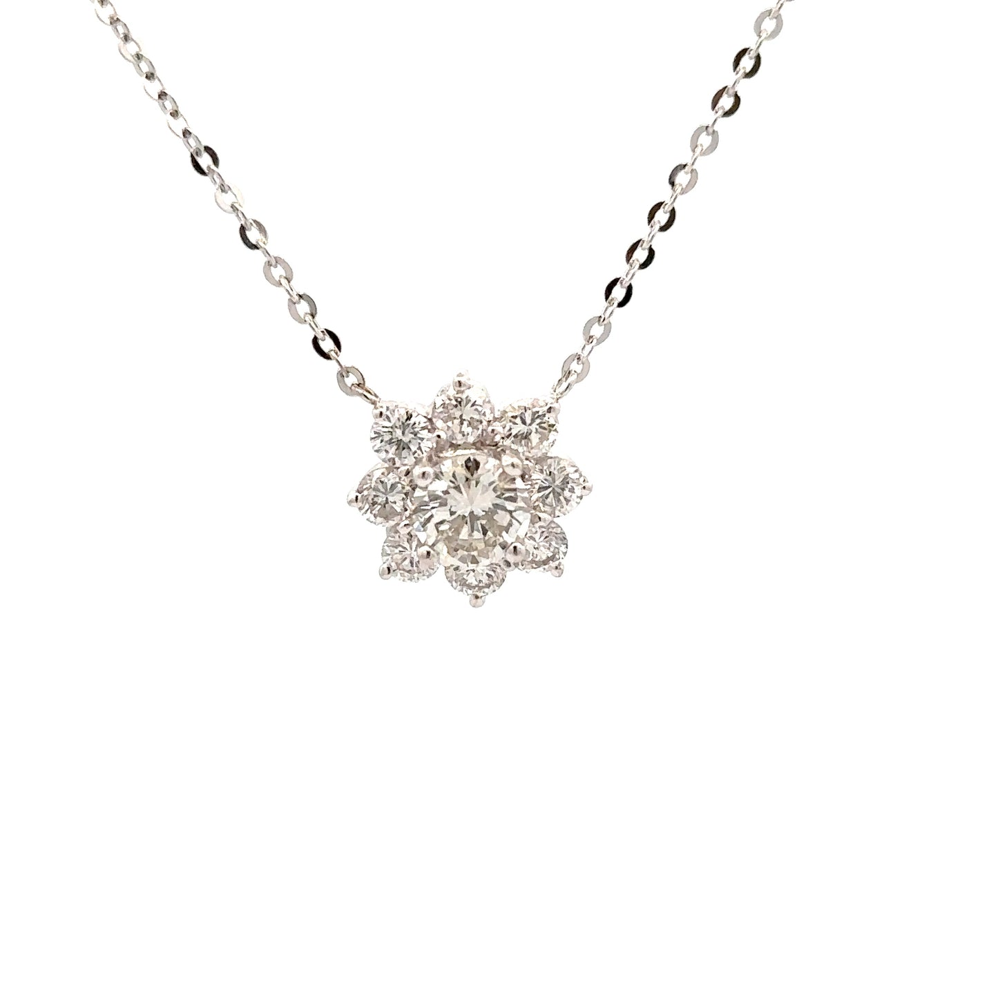 Diamond Flower Necklace