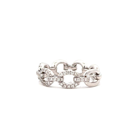 White Soft Link Chain Ring (FINAL SALE)