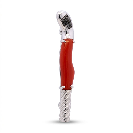 Coral Golf Club Brooch