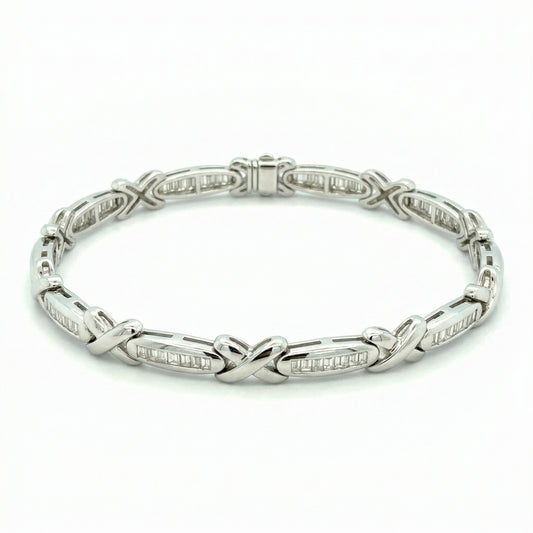 Vintage Diamond Bow Bracelet