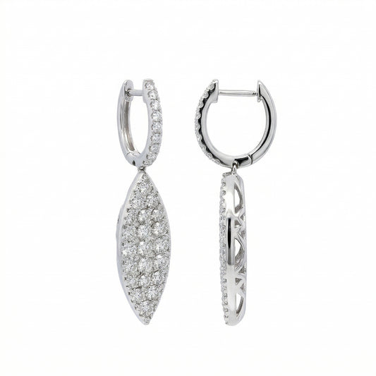 Marquise-shape Diamond Earrings