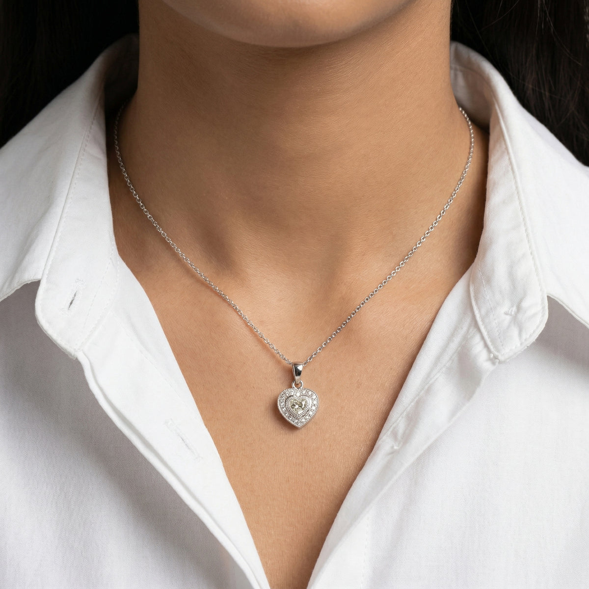 Diamond Heart Pendant