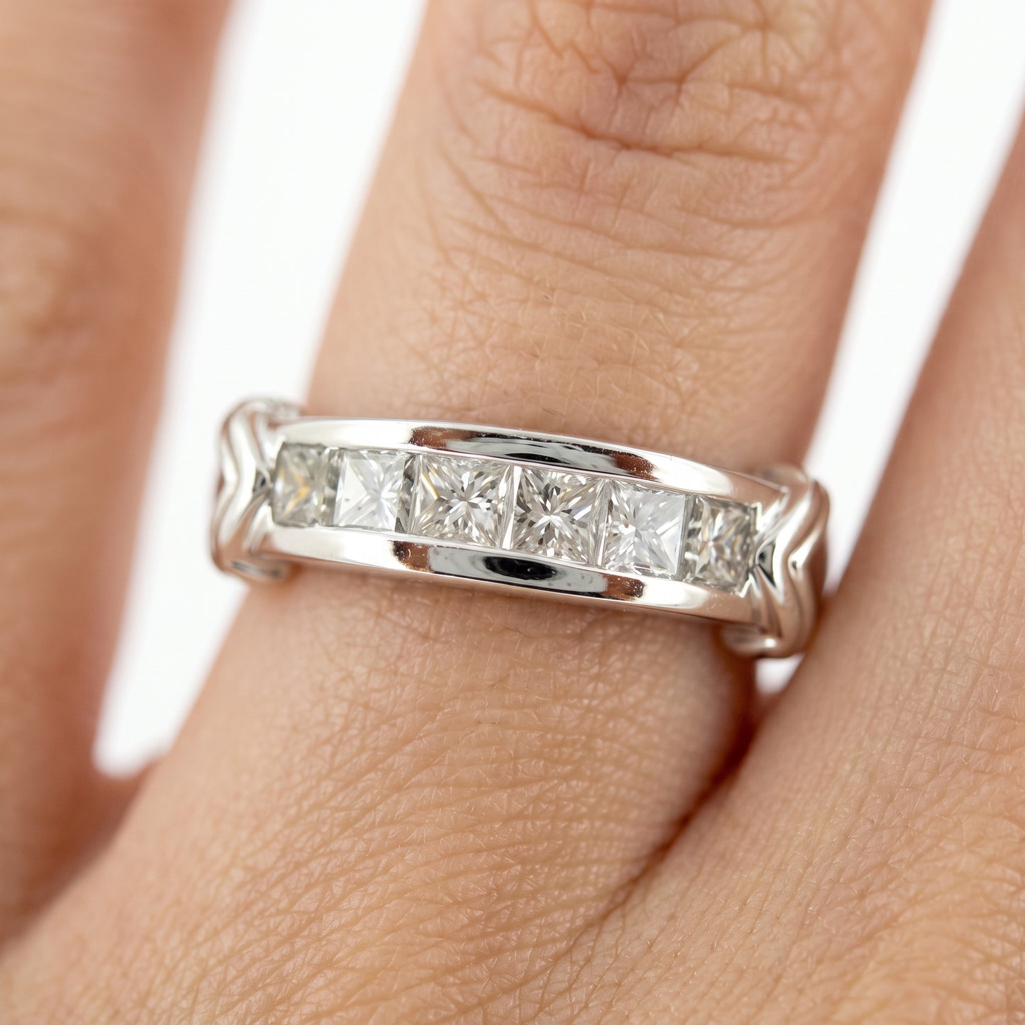 6 Princess-Cut Diamond Channel-Set Band Ring