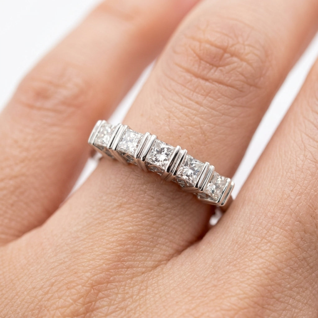 5 Princess-Cut Diamond Band Ring