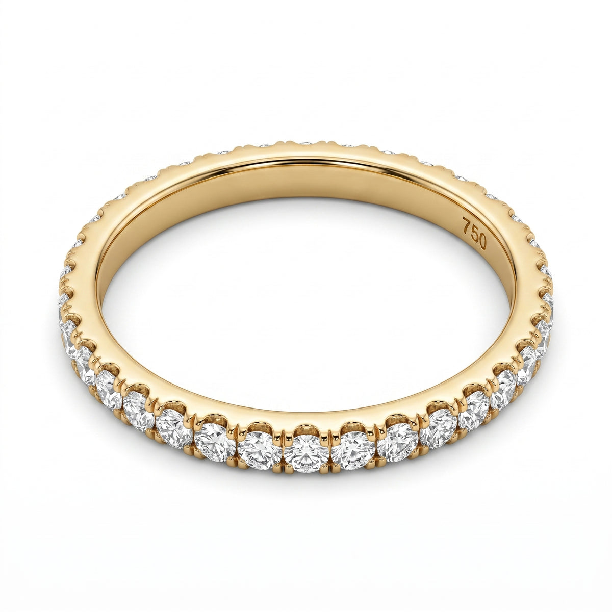 18-Diamond Half-Eternity Band Ring