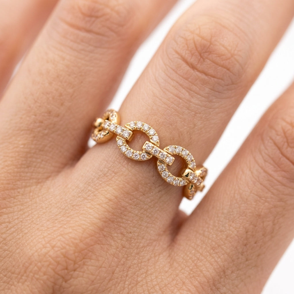 94-Diamond Chain-Link Ring
