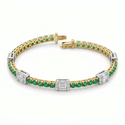 Emerald Muse Tennis Bracelet