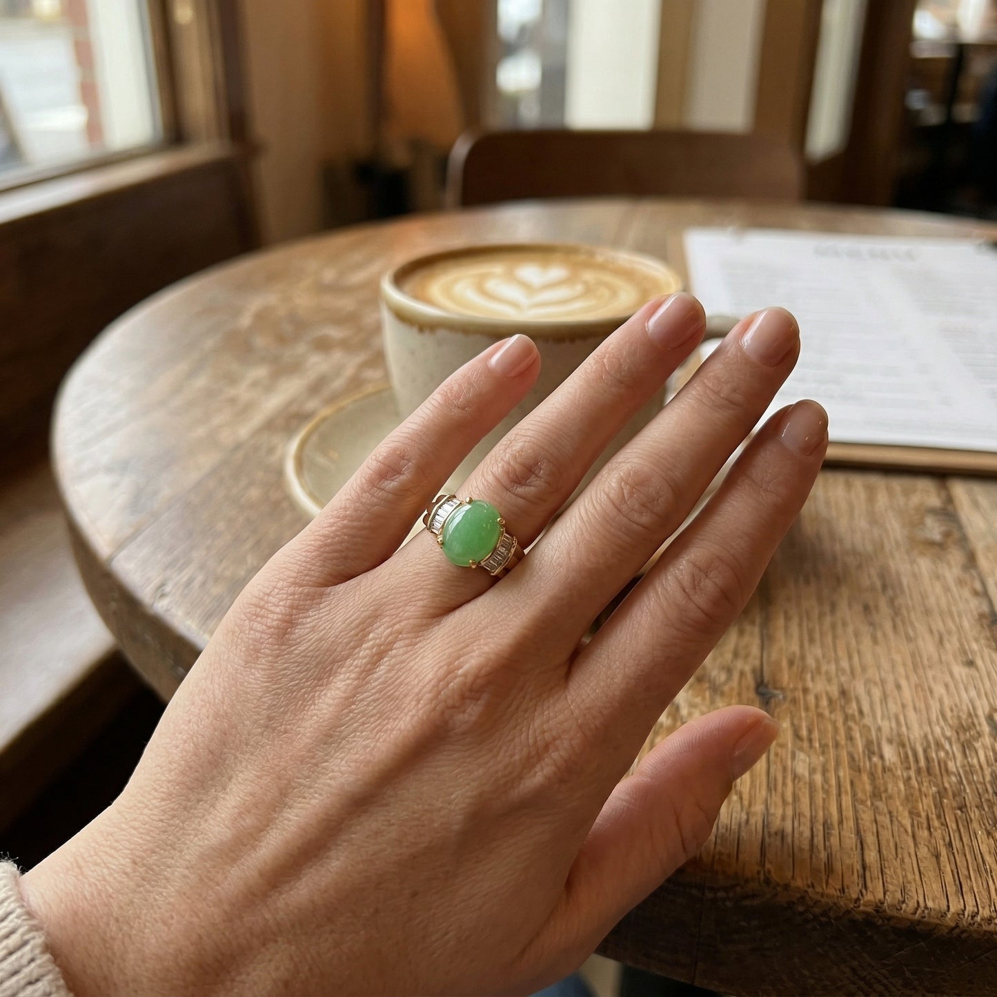 Jade Center Ring