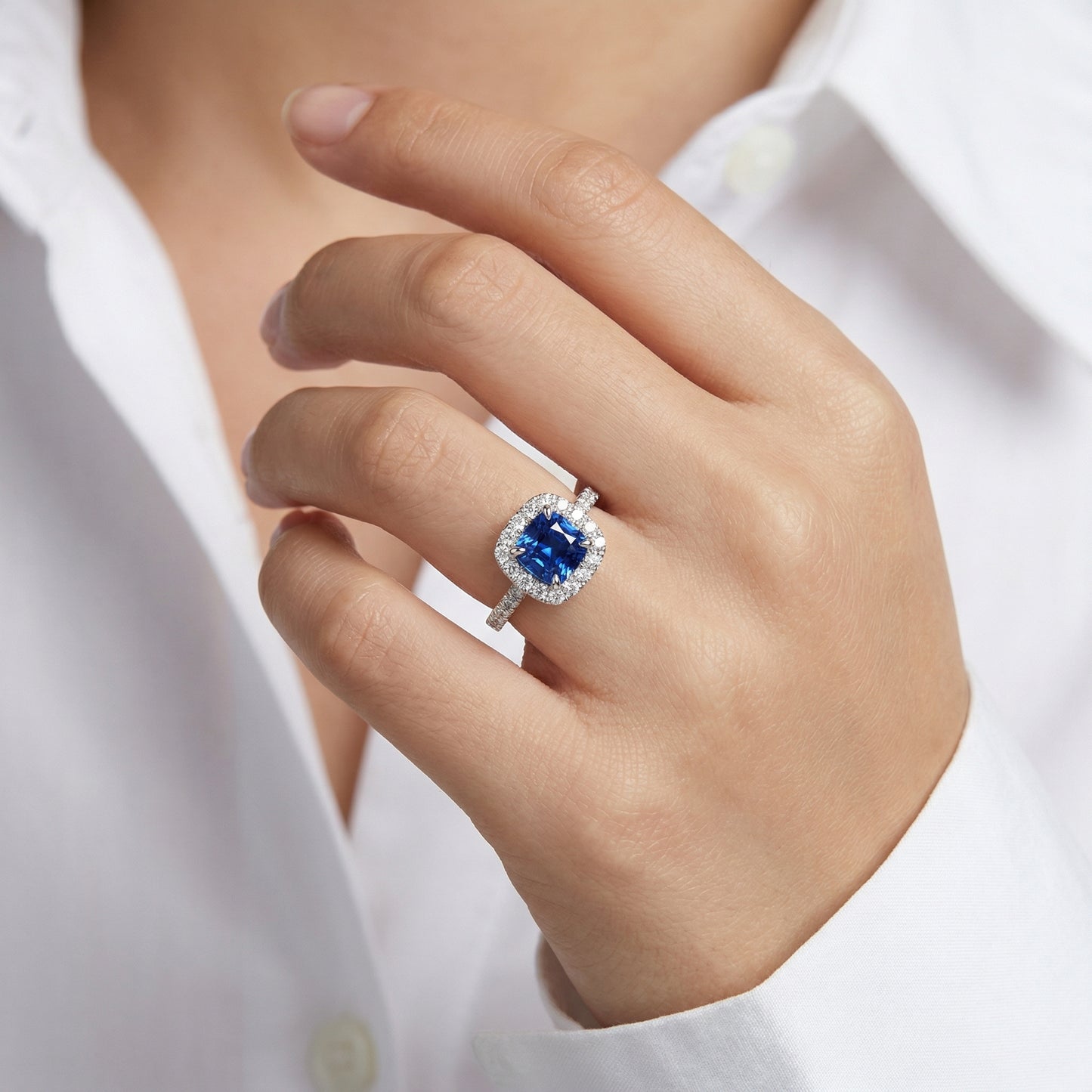 Sapphire Bezel Ring