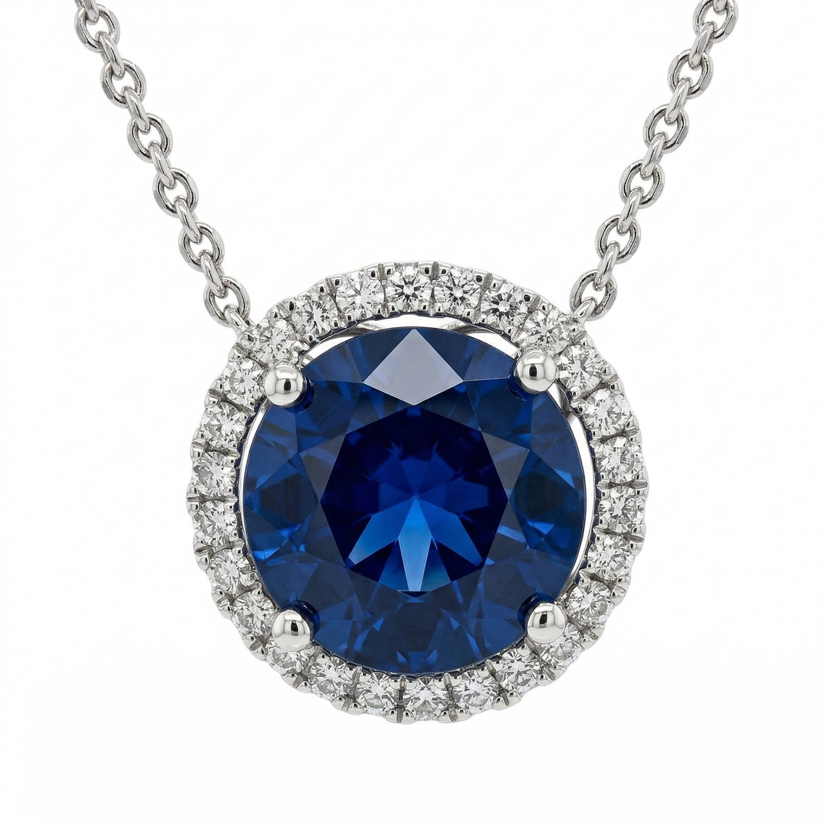 Center Sapphire Necklace