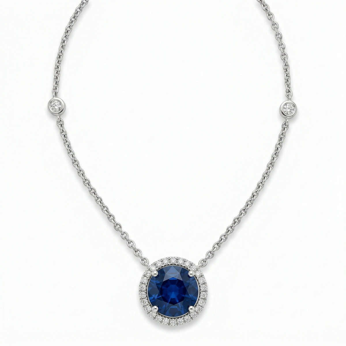 Center Sapphire Necklace