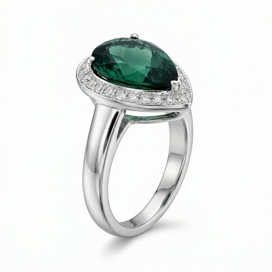 Green Tourmaline Ring