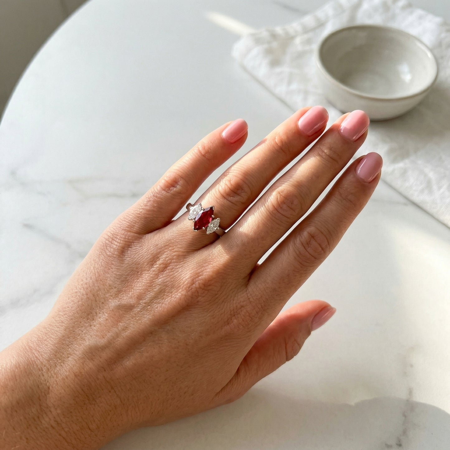 Ruby Marquise Ring