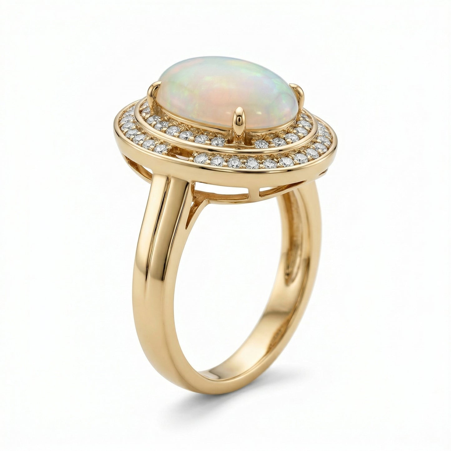 Opal Swirl Ring