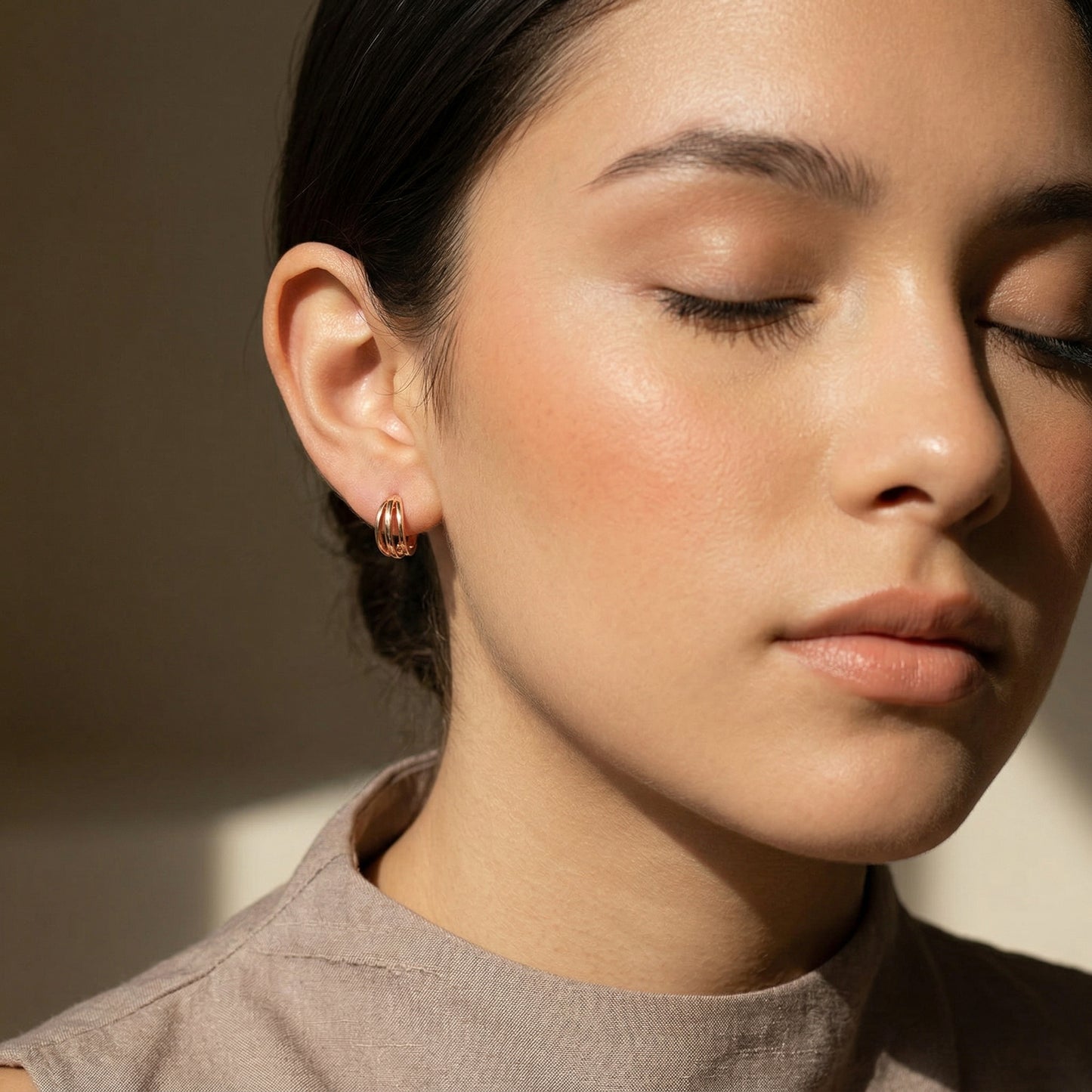 Triple Line Earrings