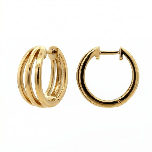 Triple Line Earrings