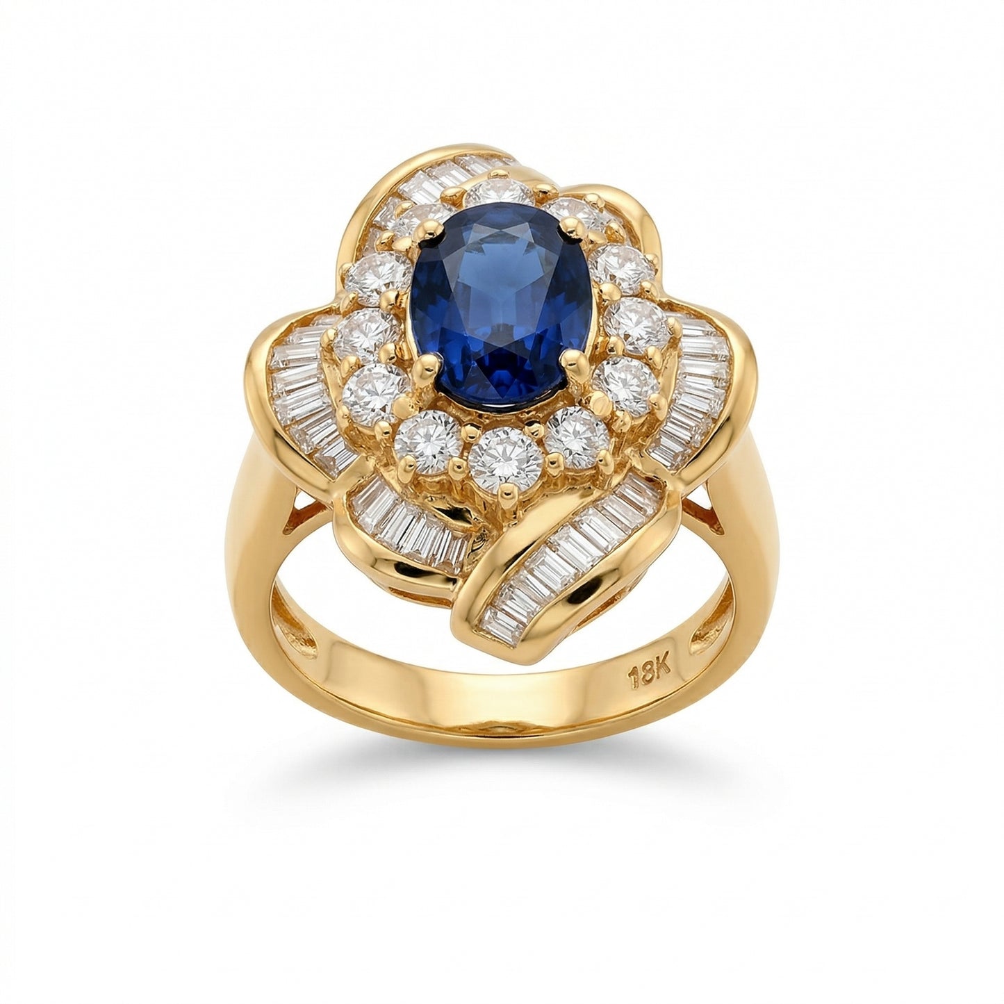 Vintage Sapphire Diamond Ring