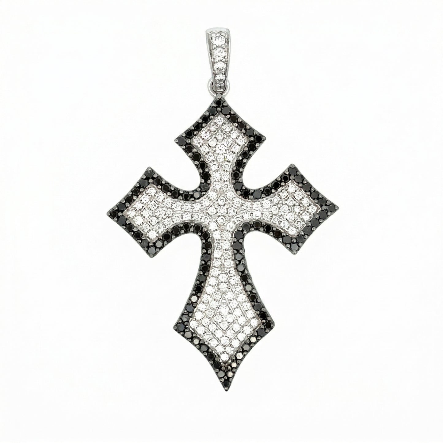 Black Diamond Cross Pendant