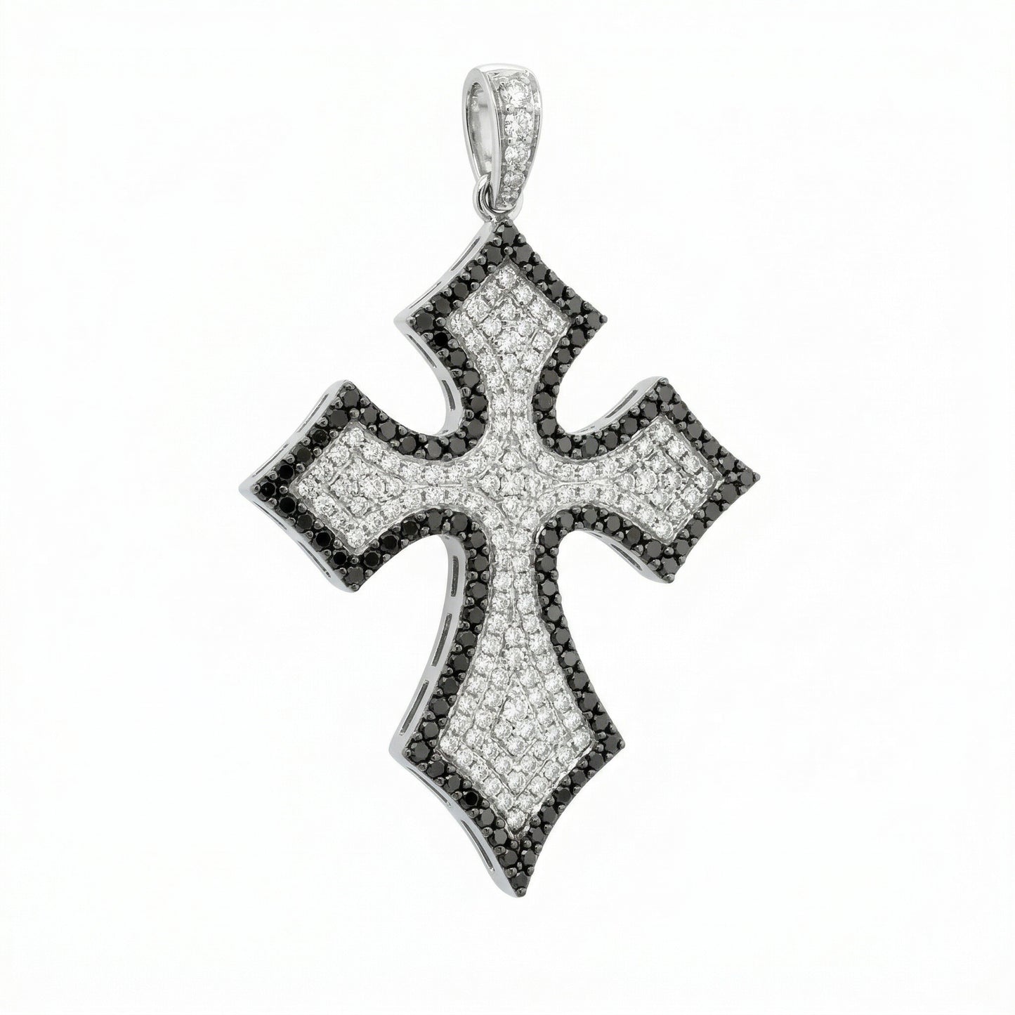 Black Diamond Cross Pendant