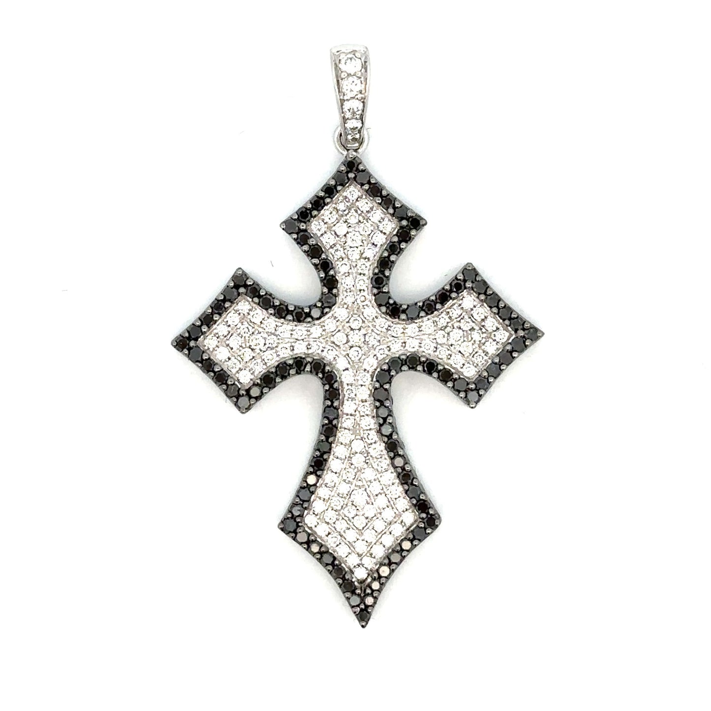 Black Diamond Cross Pendant