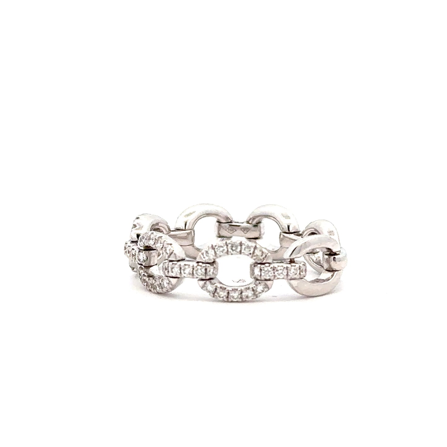 White Soft Link Chain Ring (FINAL SALE)