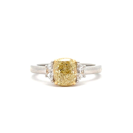 1.70ct Internally Flawless Yellow Diamond Ring