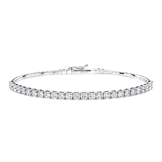 Lab Diamond Flexible Bangle
