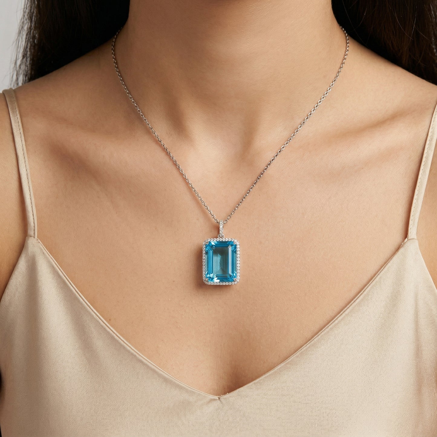 24.34 carat Blue Topaz Pendant