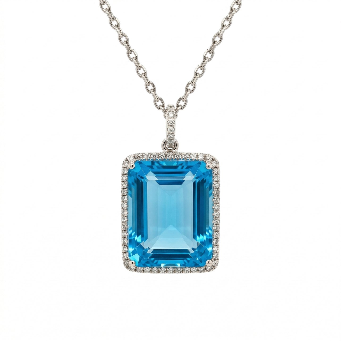 24.34 carat Blue Topaz Pendant