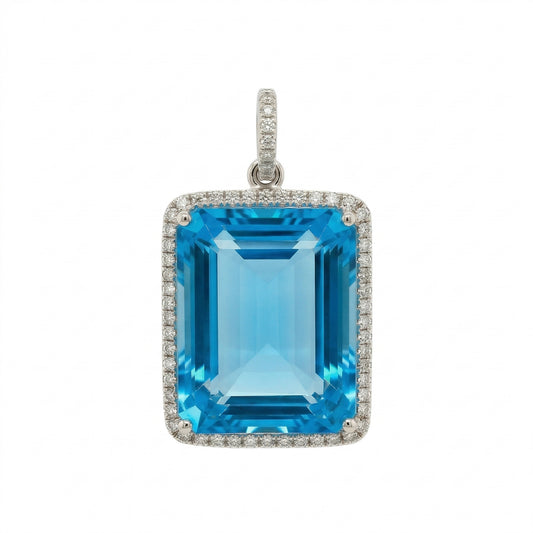 24.34 carat Blue Topaz Pendant