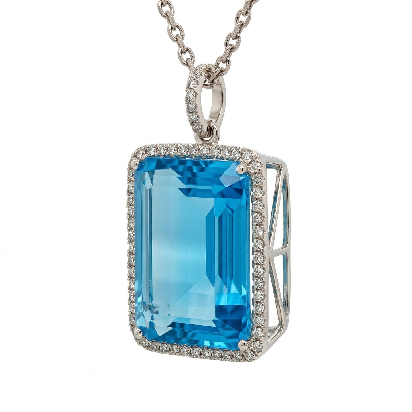 24.34 carat Blue Topaz Pendant