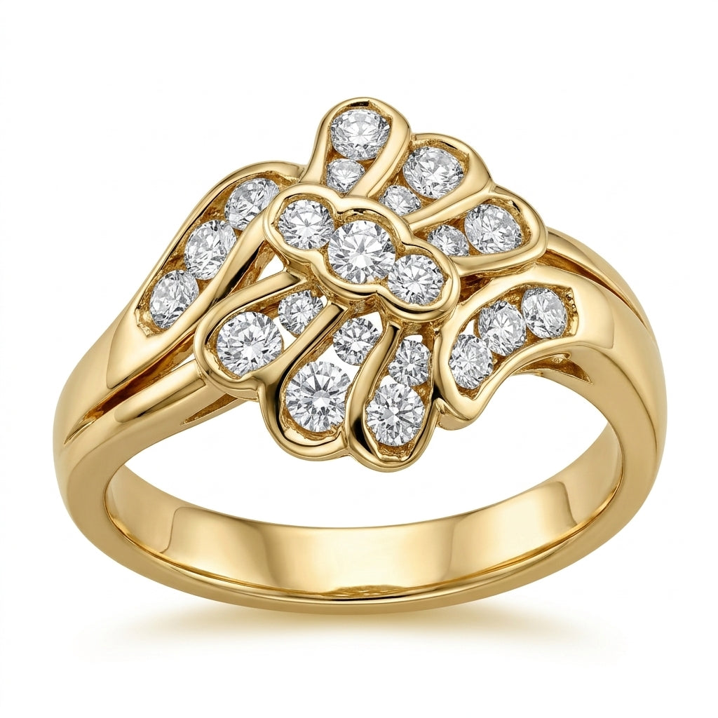 21-Diamond Channel Ring
