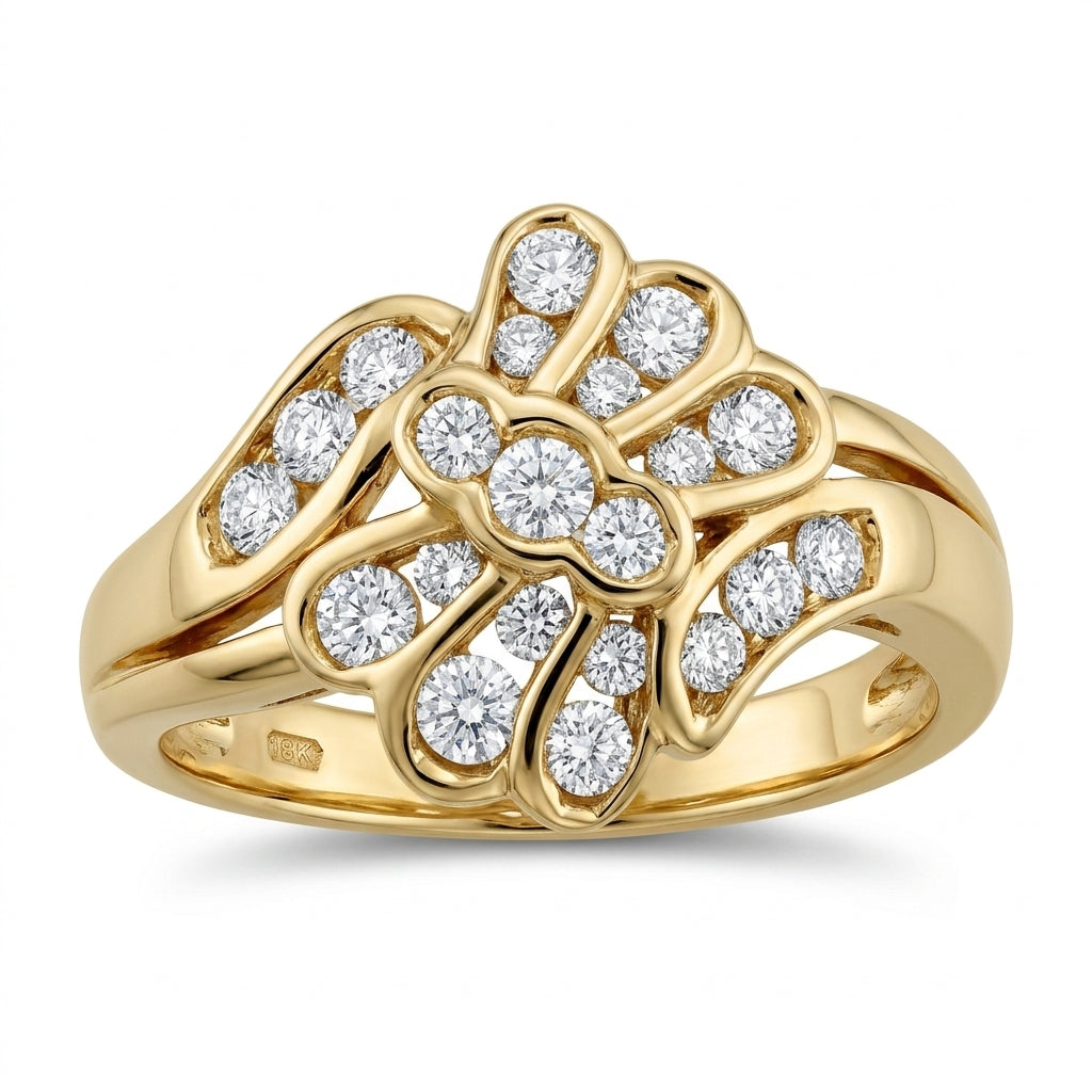 21-Diamond Channel Ring