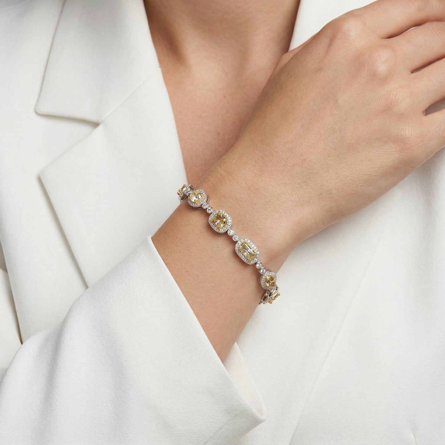 Multi-color Diamond Luxury Bracelet
