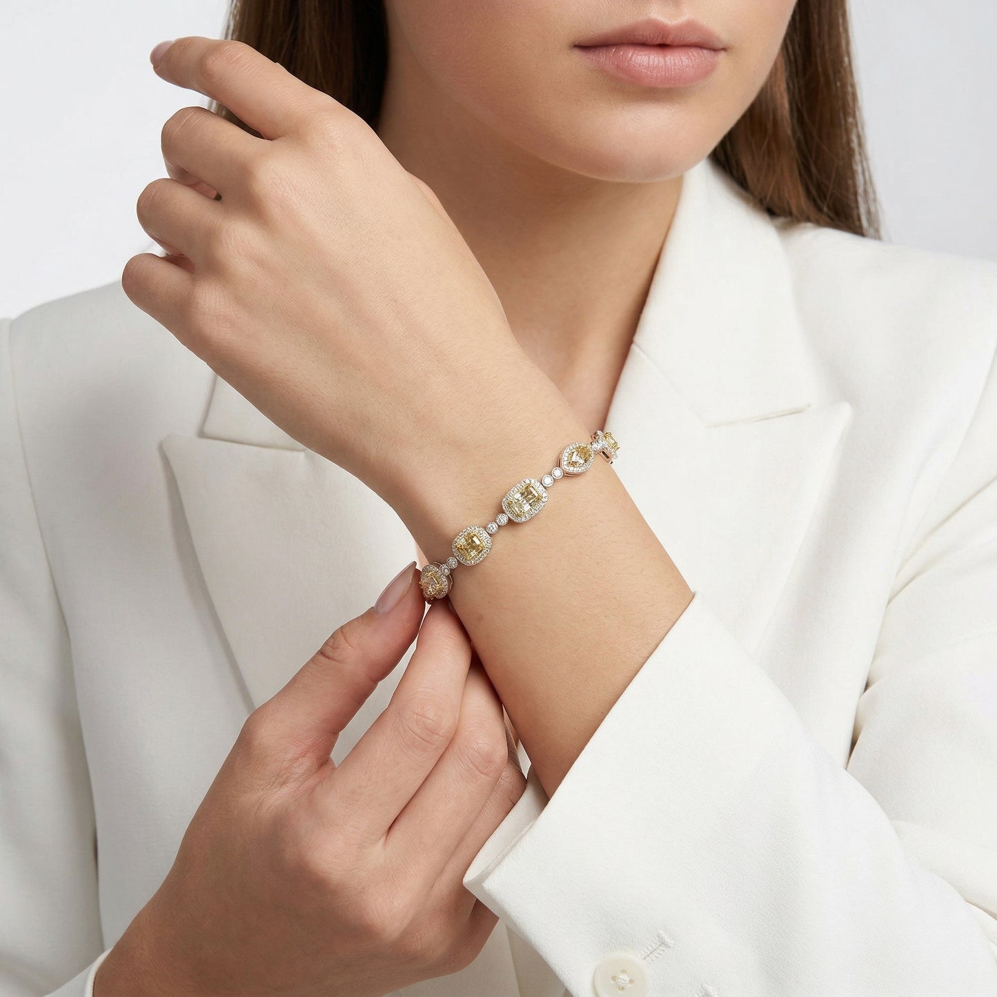 Multi-color Diamond Luxury Bracelet