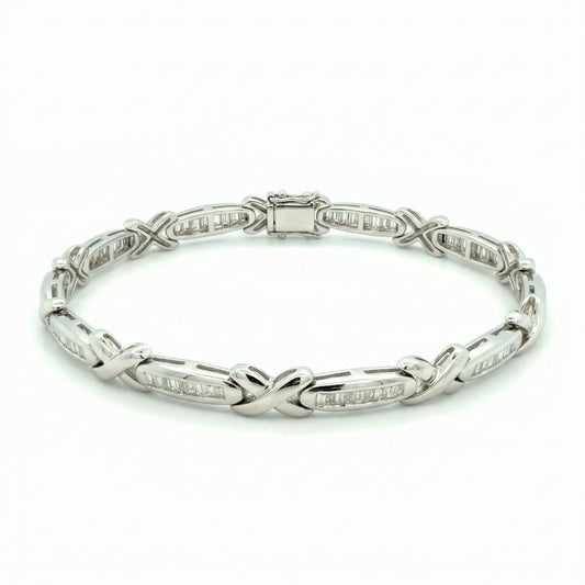 Vintage Diamond Bow Bracelet