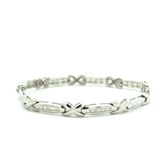 Vintage Diamond Bow Bracelet