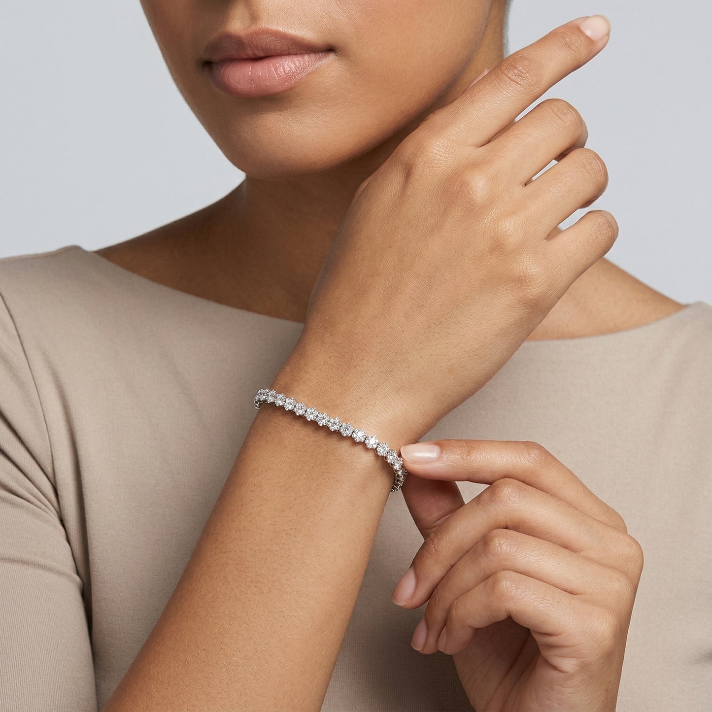 Hexagon Diamond Bracelet