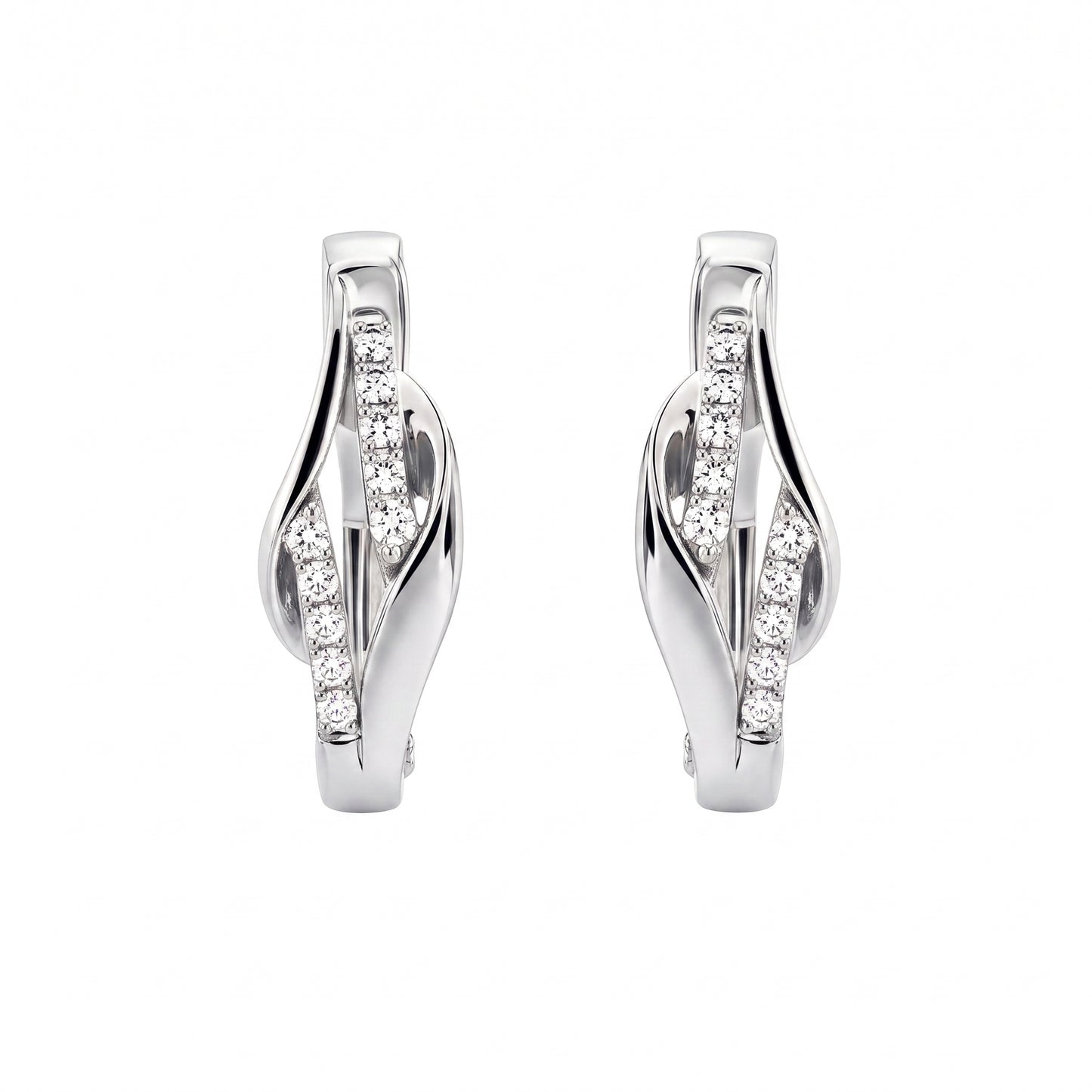 20-Diamond Hoop Earrings