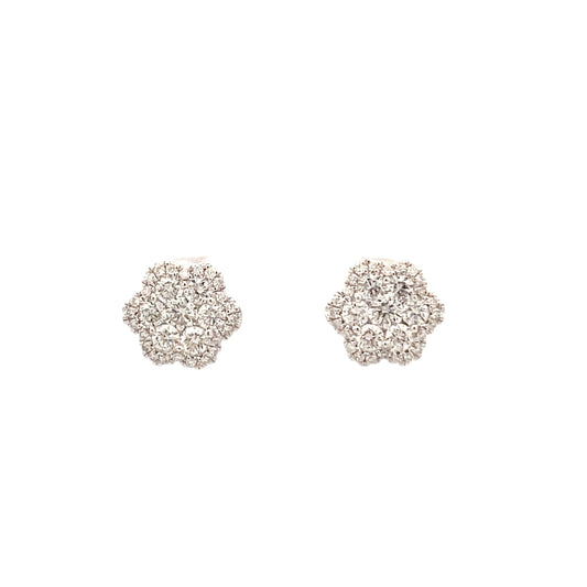 Diamond Cluster Studs