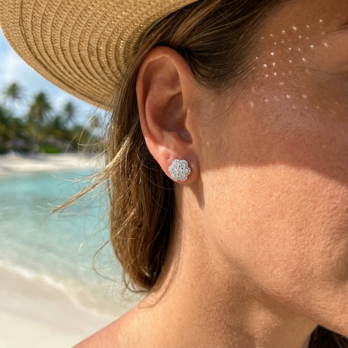 Diamond Cluster Studs