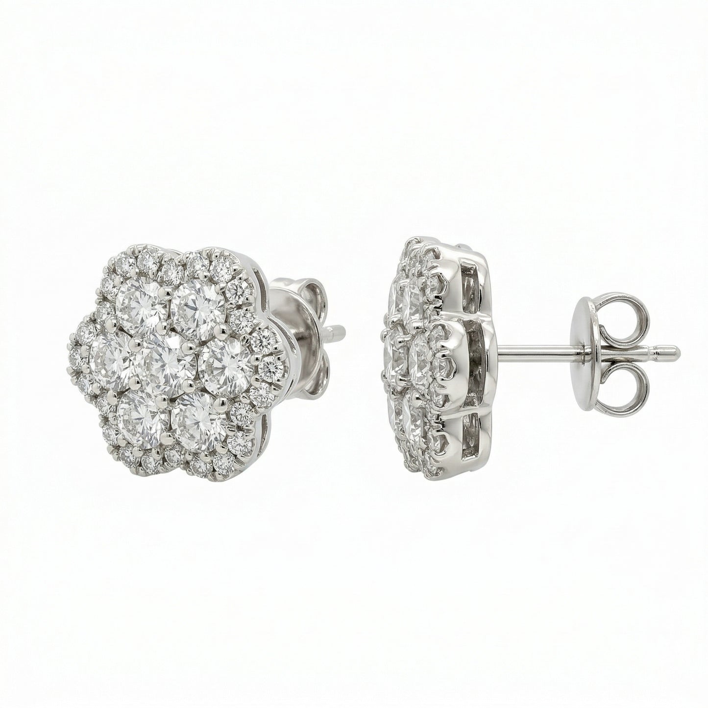 Diamond Cluster Studs