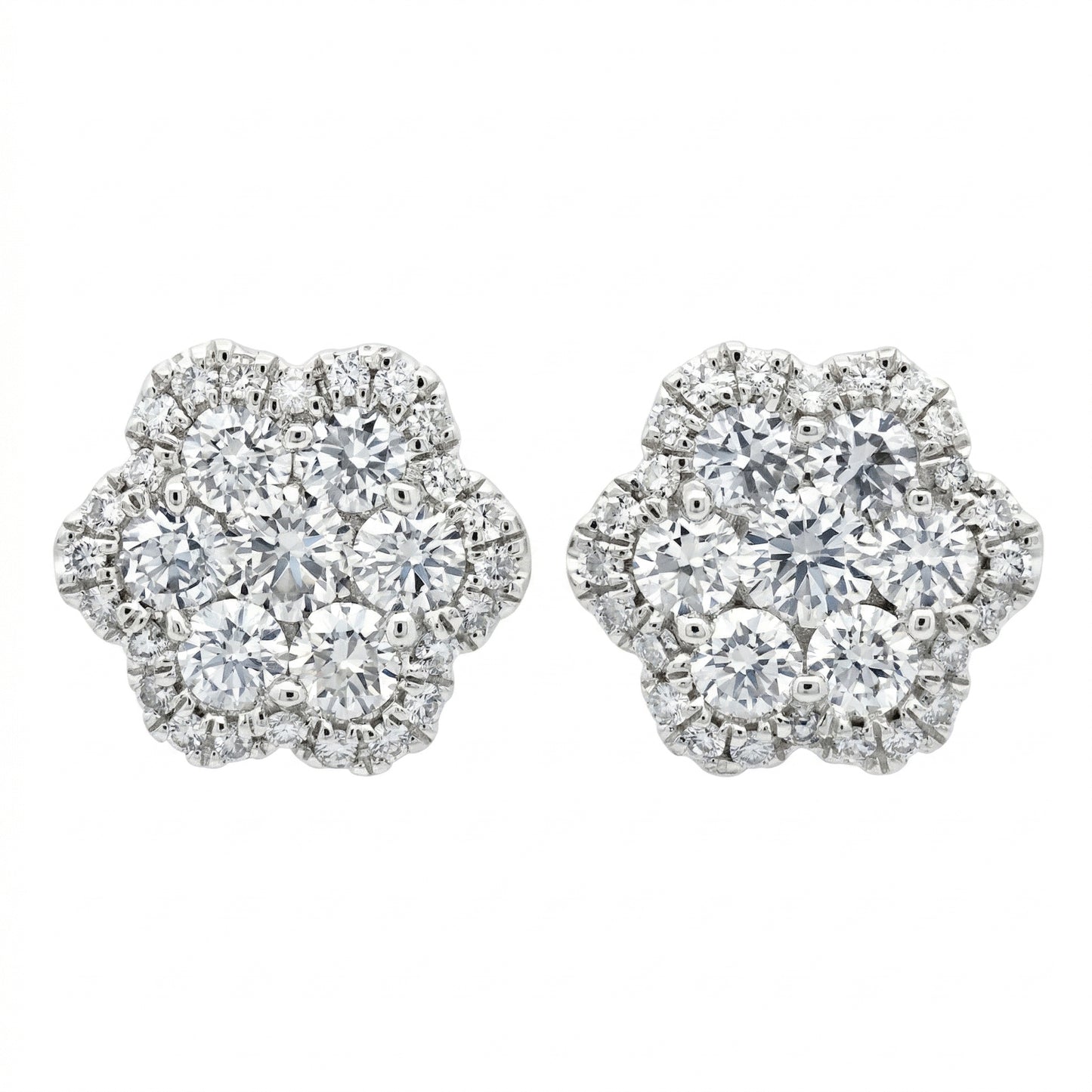 Diamond Cluster Studs
