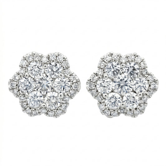 Diamond Cluster Studs