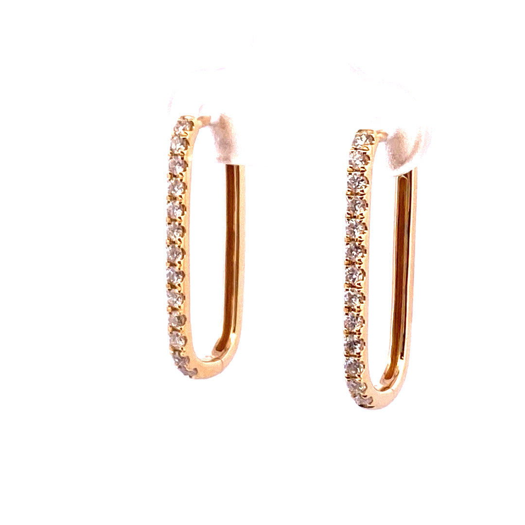 Paperclip Earrings 11x23mm