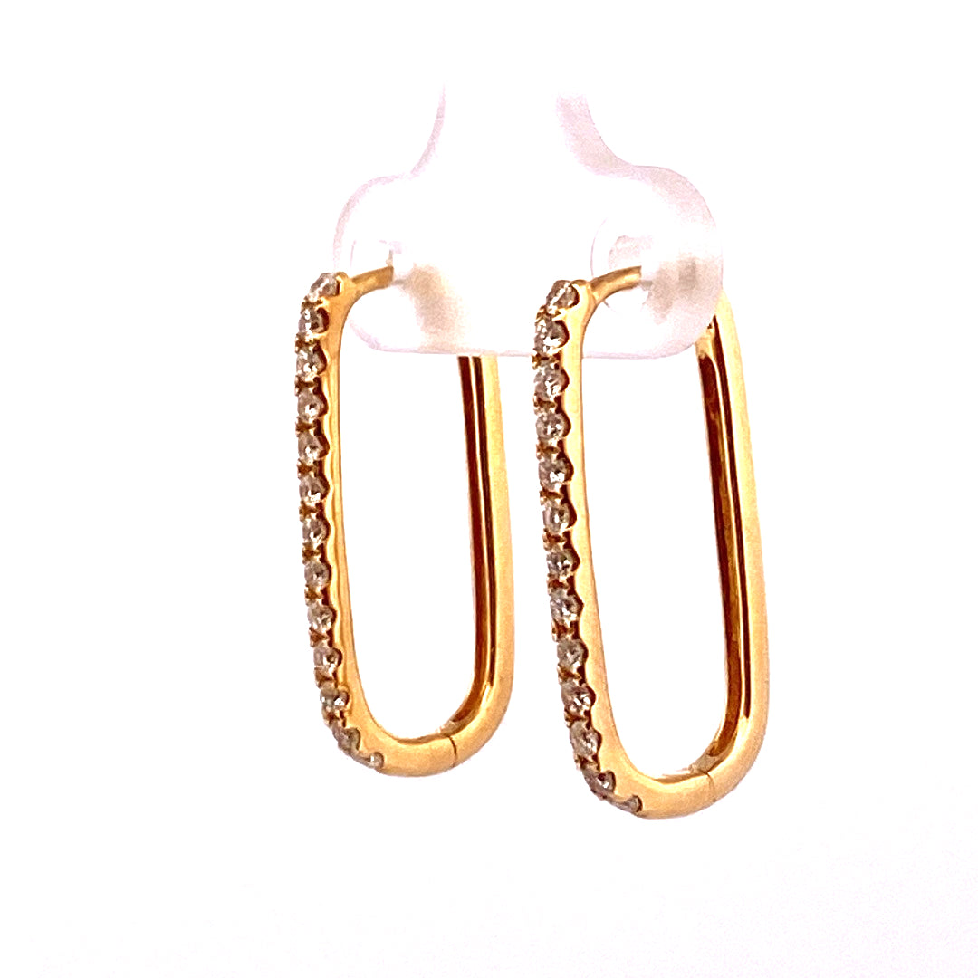 Paperclip Earrings 11x23mm