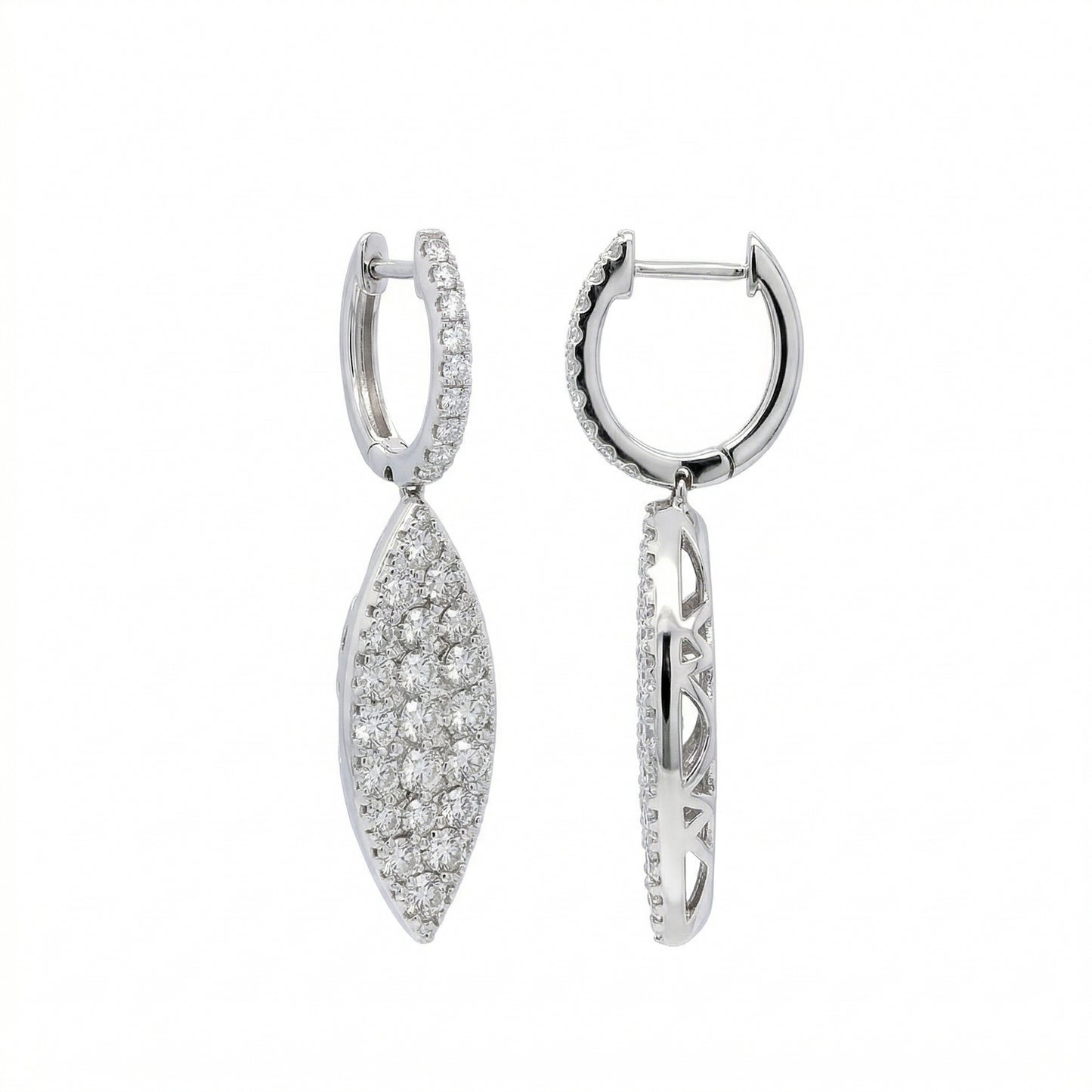 Marquise-shape Diamond Earrings